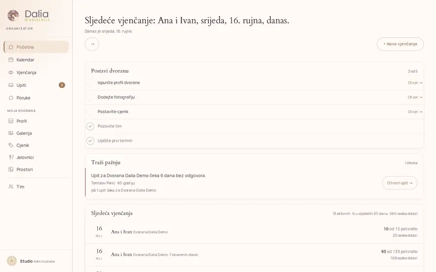 Snimka zaslona: Dvorana